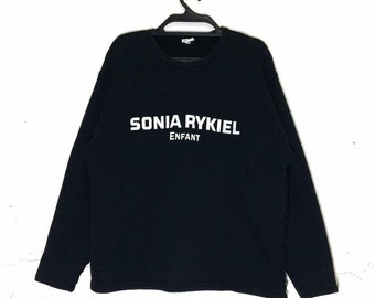 Selten!!! Vintage SONIA RYKIEL Enfant Langarm Vtg japanische Marke Pullover Crewneck Sweatshirt schönes Design