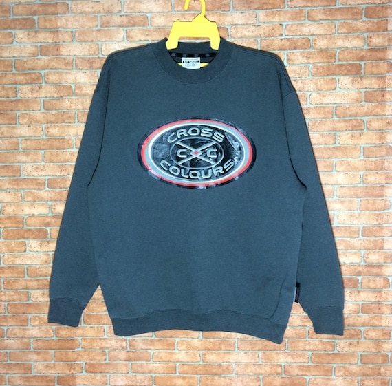 Rare!!! Cross Colours sweatshirt Pullover Crewneck