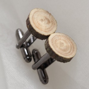 Wood cufflinks, Magical apple wood cuff links Rustic wedding natural wood gunmetal cufflinks, Apple tree cuff links, natural wood cuff links