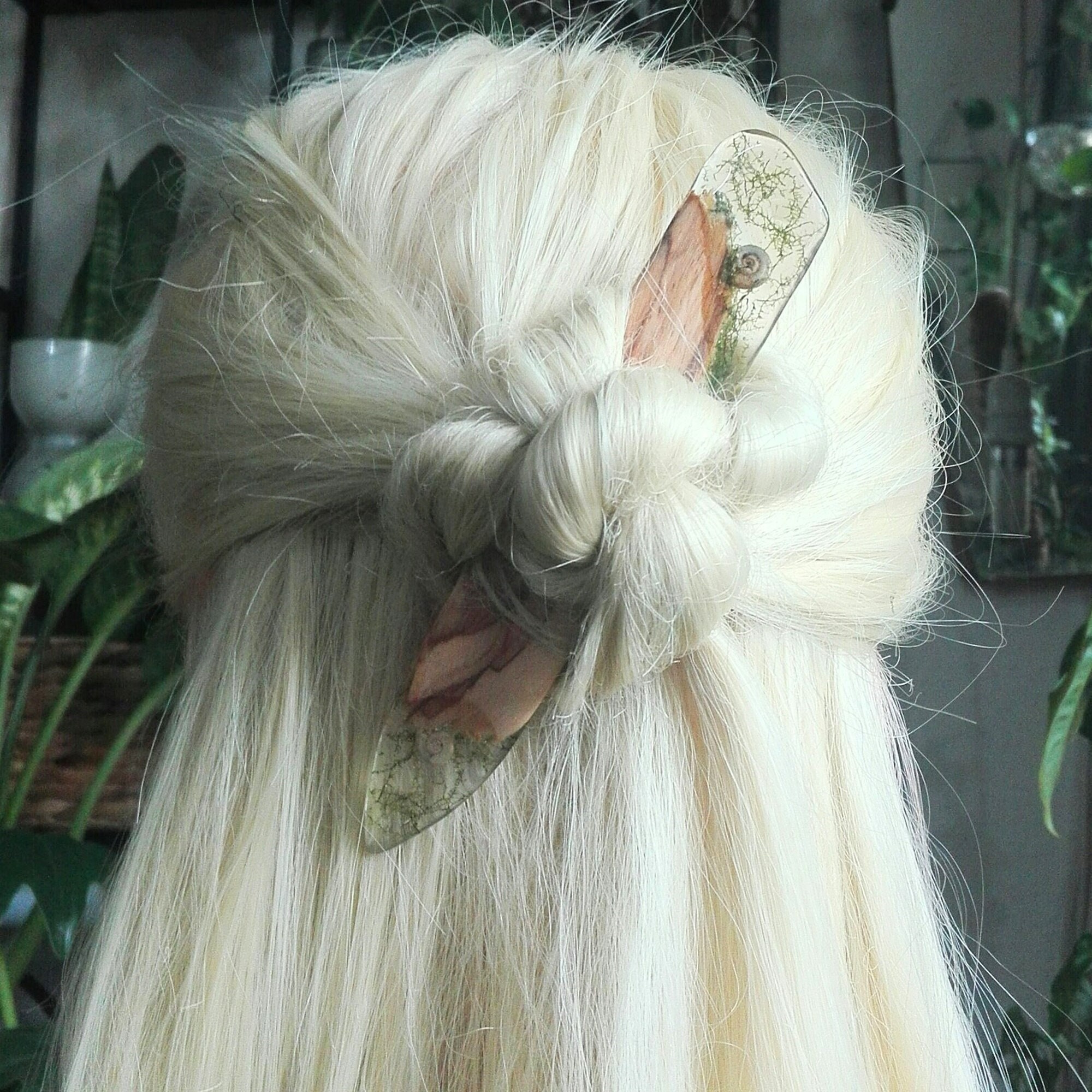 Pasador para el cabello con piedras preciosas de jade natural retro para  mujer, accesorios para el cabello vintage Hanfu chino con borla, joyería  para