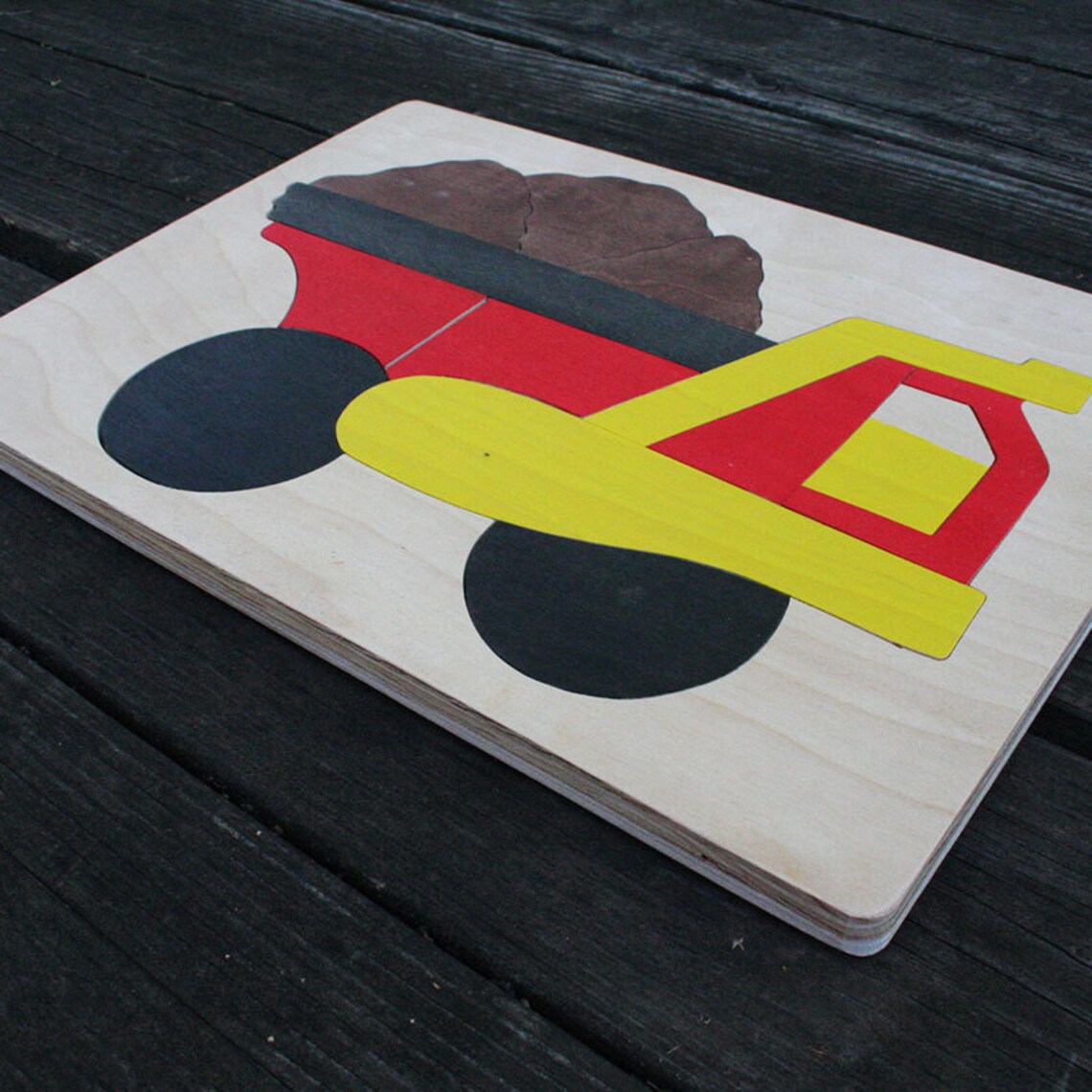 Dump Truck Picture Puzzles, Handmade, Wooden Jigsaw Puzzles Etsy Israel