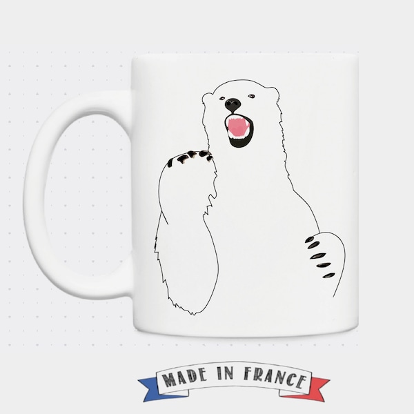 Mug ours blanc de didouch