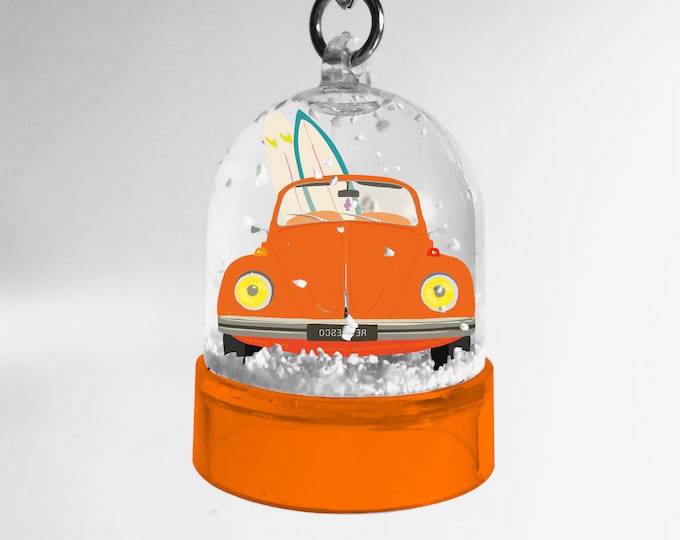 Cox blue orange snow globe keychain by didouch