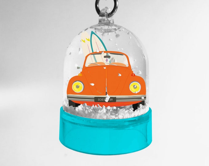Blue Cox snow globe key ring by didouch