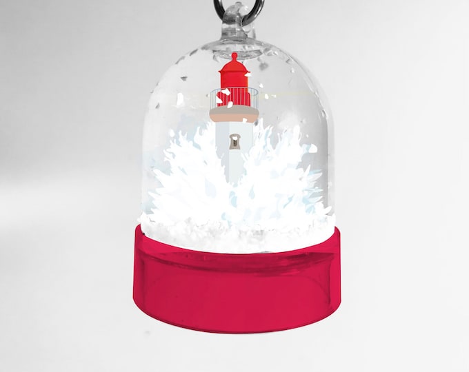 Didouch Lighthouse Snow Globe Keychain