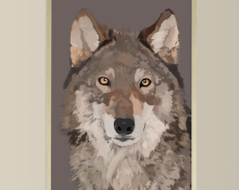 My wolf poster by Didouch - Animals Collection