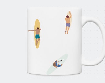 Surfers mug - didouch illustration