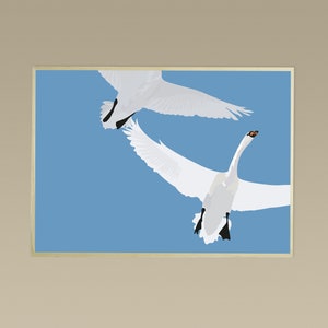 el vuelo de dos de didouch - Colección Pájaros - Póster en 3 formatos