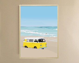 Combi poster at the Didouch beach 3 formats