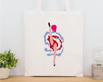 Totebag the cancan dancer