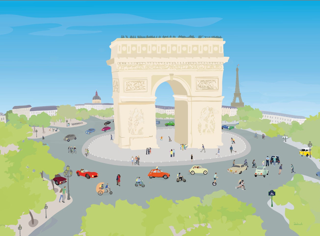 Art'print Place de L'étoile - Didouch A Paris