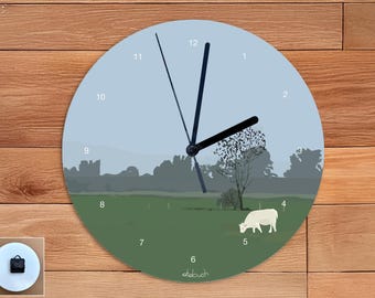 Country clock - 2 models - illustration didouch