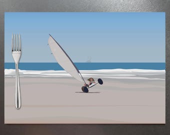 Soft vinyl placemat - Didouch's Sea Collection - Land yacht