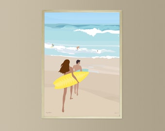 Combi poster at Didouch beach 3 formats