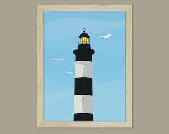 Chassiron & the Chassiron lighthouse - Didouch Lighthouse Collection