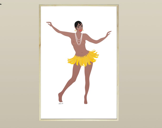 Josephine Baker - the characters of didouch Poster in 2 formats