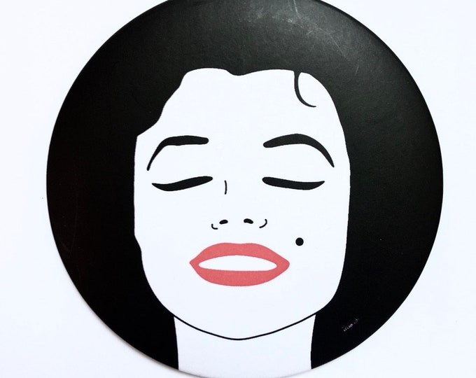 Mirror ∅ 76 mm Marilyn Monroe black