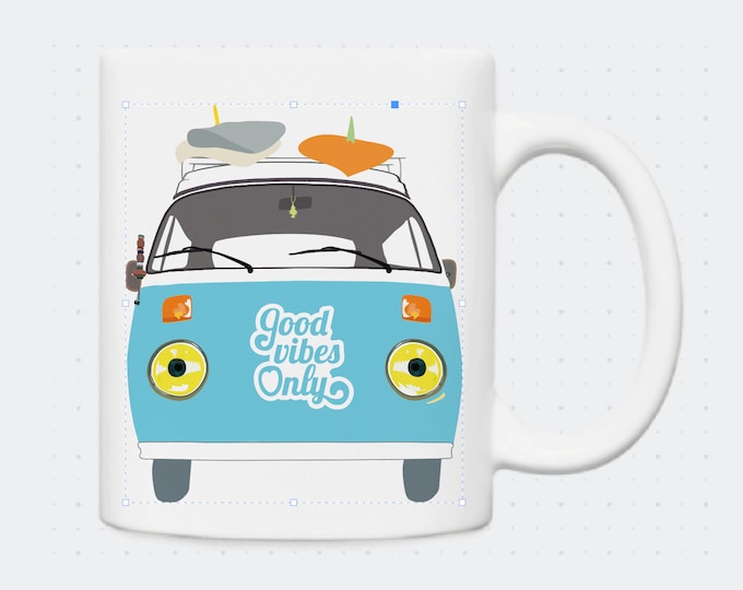 Mug good vibes only van illustrated by didouch