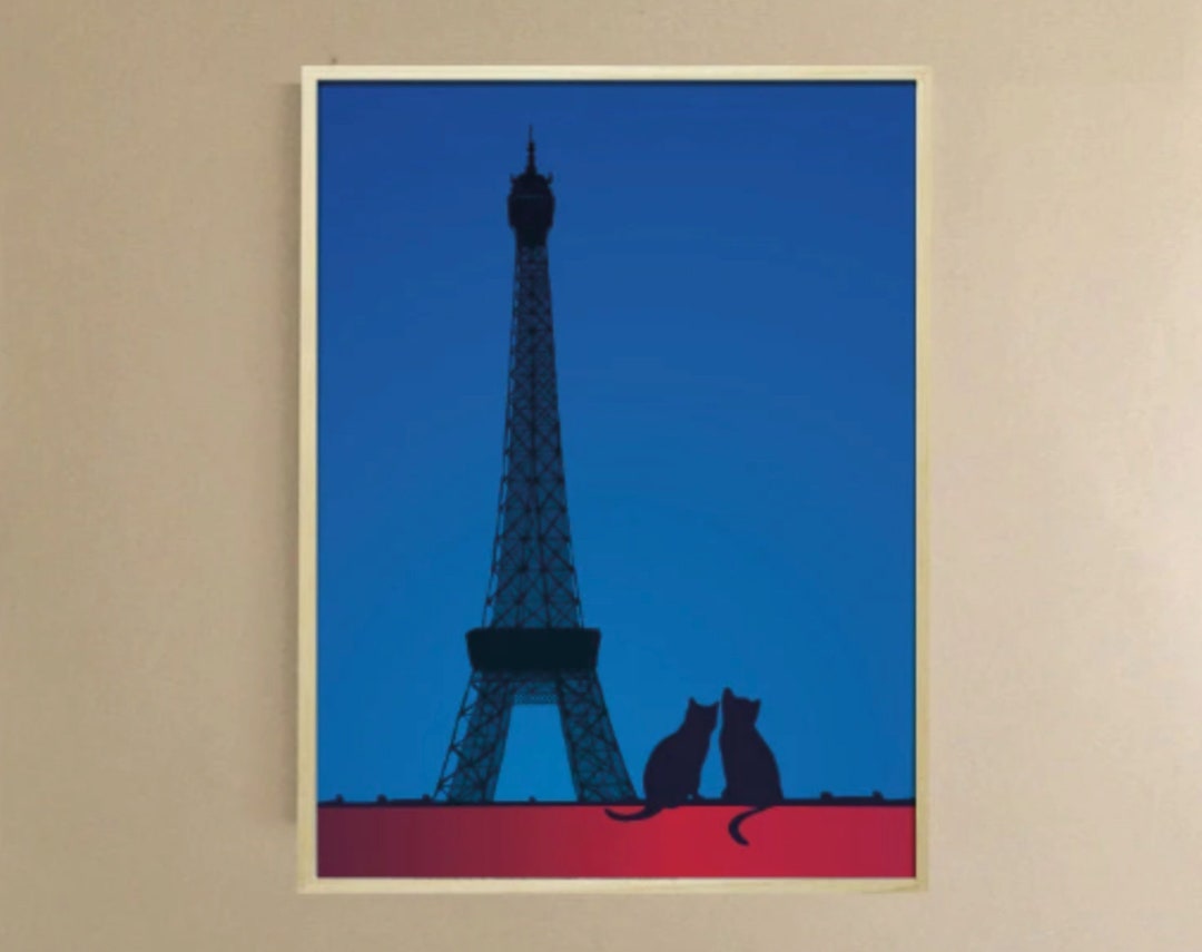The Cats of the Eiffel Tower: Paris Collection - Etsy