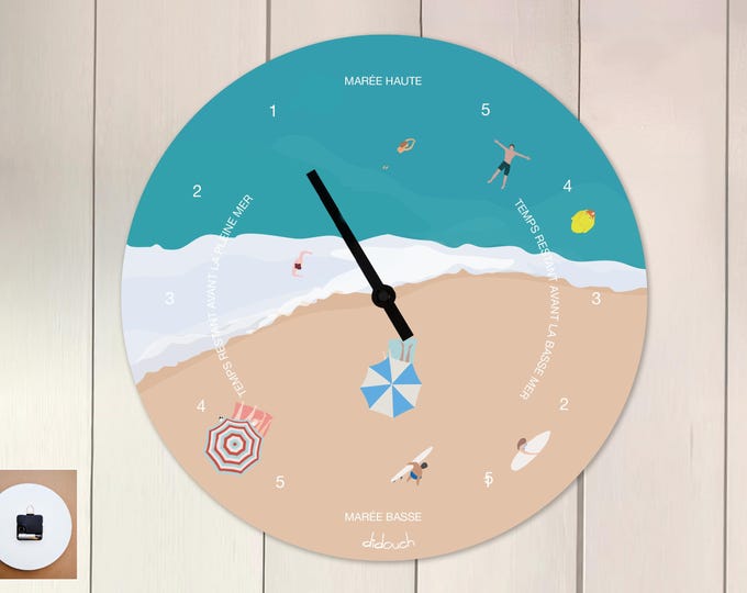 Tide clock - 8 models - Illustration didouch
