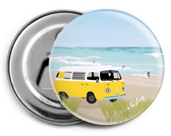 Bottle opener & magnet didouch: at the beach