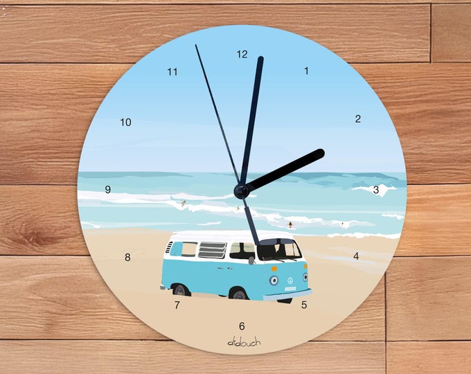 Didouch's "Let's Go" clock - Illustrated Dibond aluminum dial