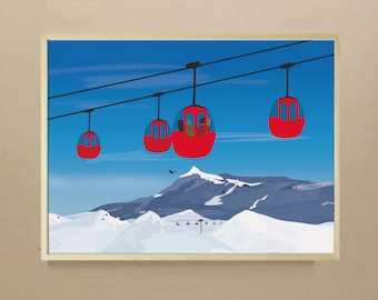 Small pots in the Didouch mountain - Ski collection - 3 formats