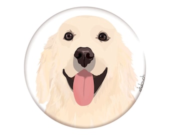 Didouch Bottle Opener & Magnet: Golden Retriever Dog