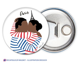 Bottle opener & Magnet didouch: the sea kiss