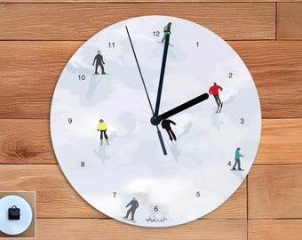 Mountain clock - 2 models - illustration didouch