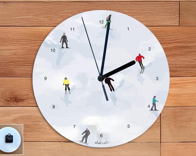 Mountain clock - 2 models - illustration didouch