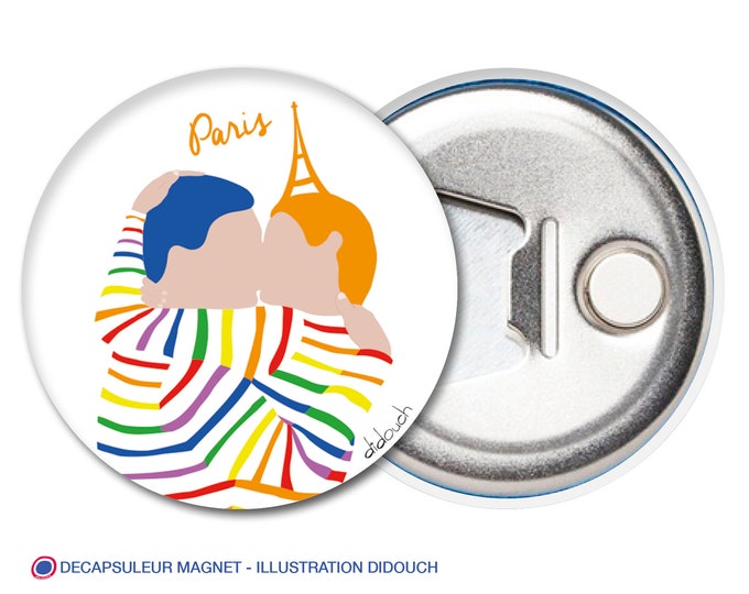 Bottle opener & Magnet didouch: the sea kiss