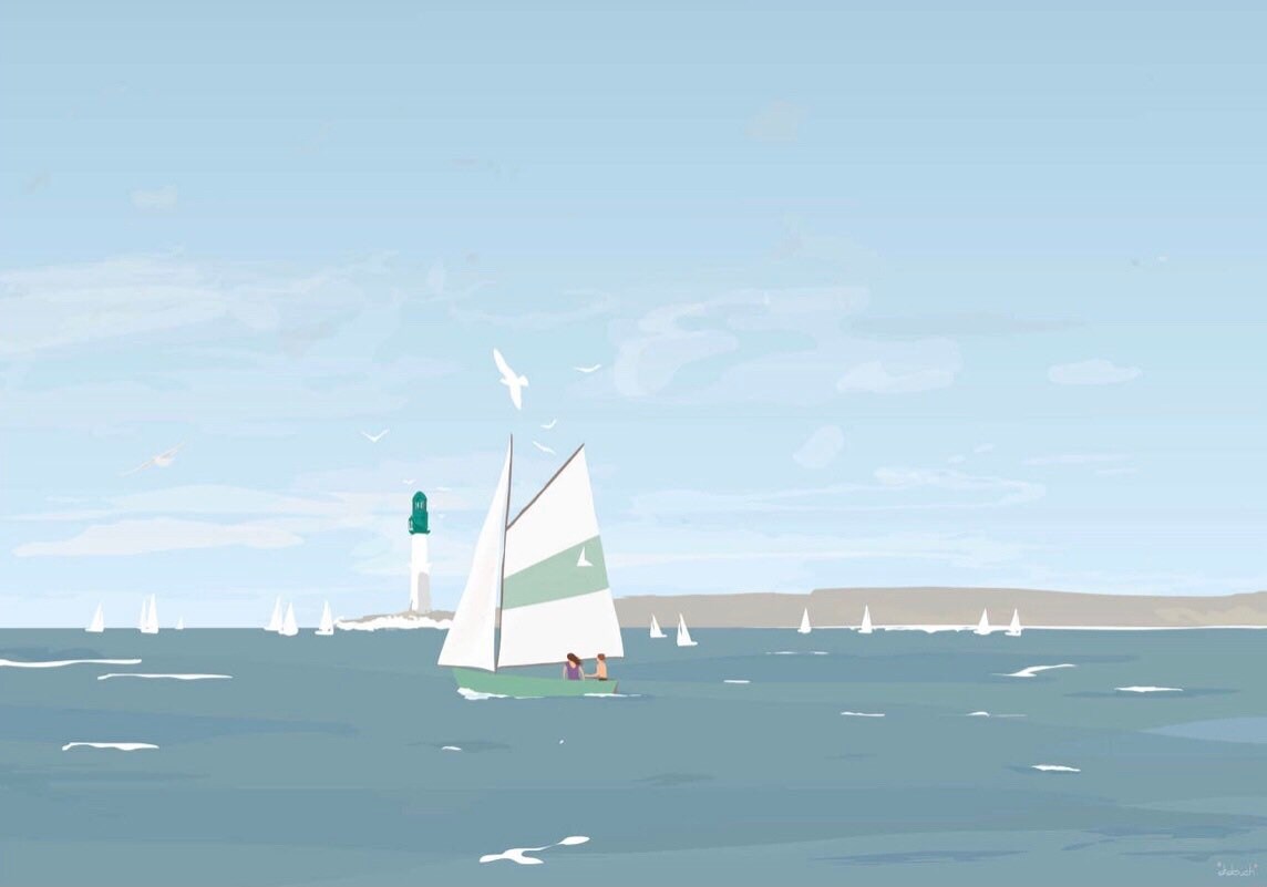 Art'print Comme Un Dimanche de Didouch