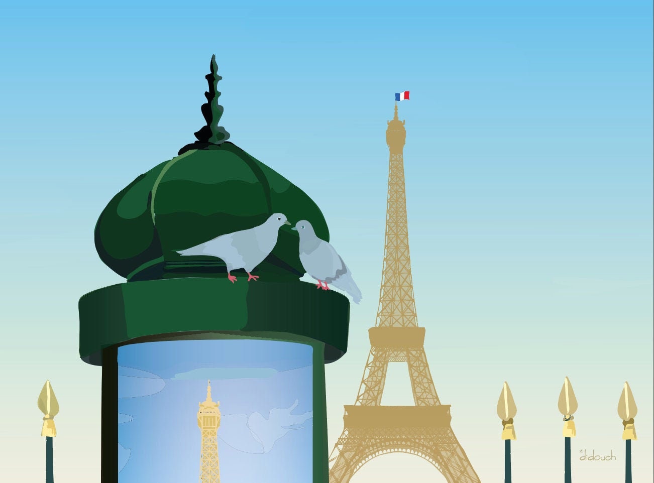 Art'print Rourou - Didouch A Paris