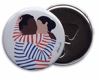 Bottle opener & Magnet didouch: the sea kiss