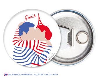 Bottle opener & Magnet didouch: the sea kiss