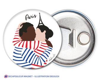 Bottle opener & Magnet didouch: the sea kiss