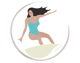 Didouch Bottle Opener & Magnet: Surfer