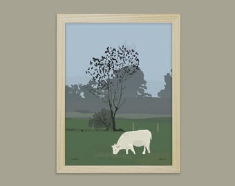 Rosalie the cow Displays the animals of didouch