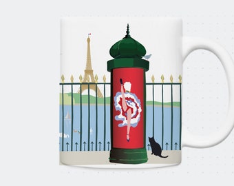 Luxembourg Cancan Mug - Paris Eiffel