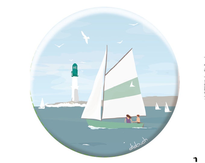 Bottle opener & Magnet didouch: sailboat