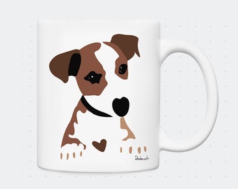 Jack Russel dog mug by didouch
