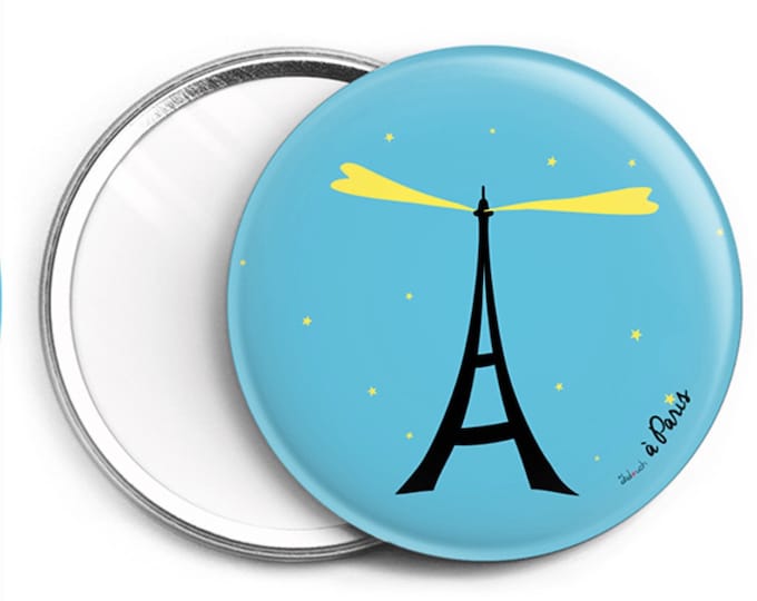 Mirror ∅ 76mm Stylized Eiffel Tower of didouch 2 colors