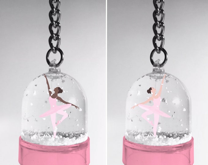 Snowball keyring Ballerina