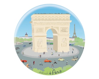 Bottle opener & Magnet: place de l'étoile by didouch
