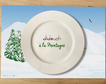 Vinyl placemat • Mountain Collection by didouch