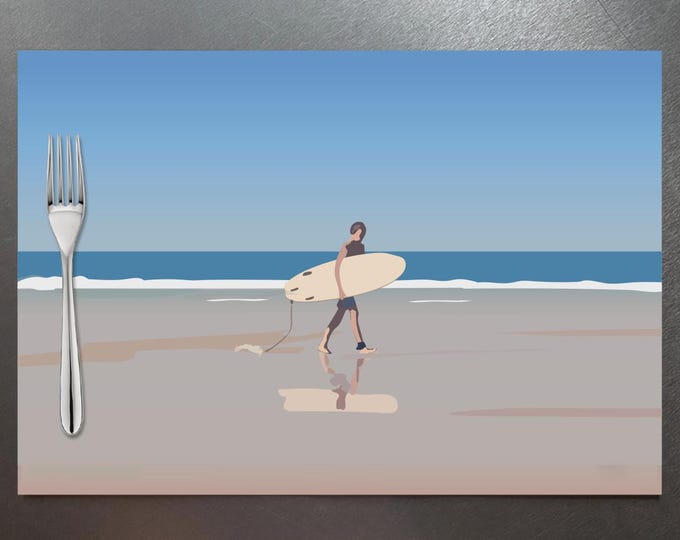 Soft vinyl placemat - Didouch's Sea Collection - Surf