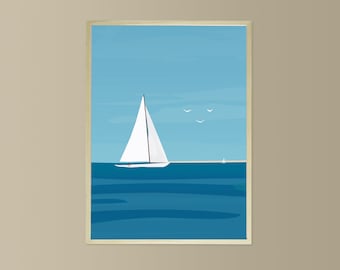 didouch's sailing boat - 2 poster sizes