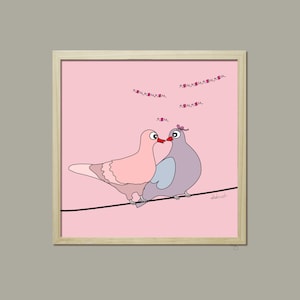 POSTER 30x30 cm - Rourou de Didouch Taube Taube