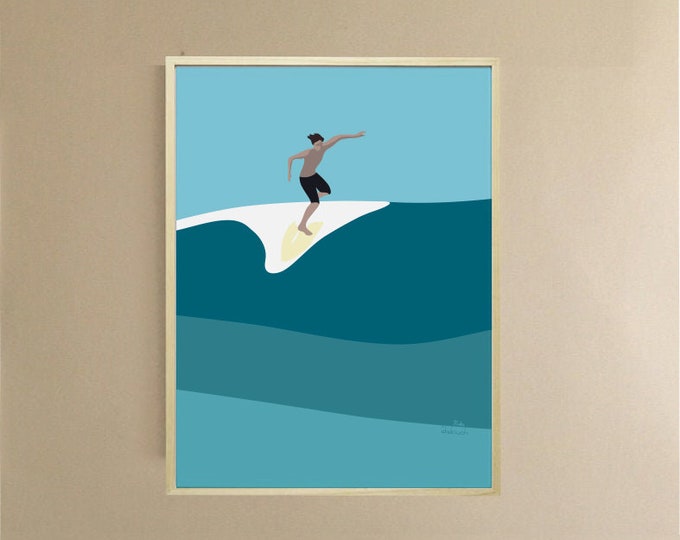 Didouch rider poster - 3 formats - Surf collection